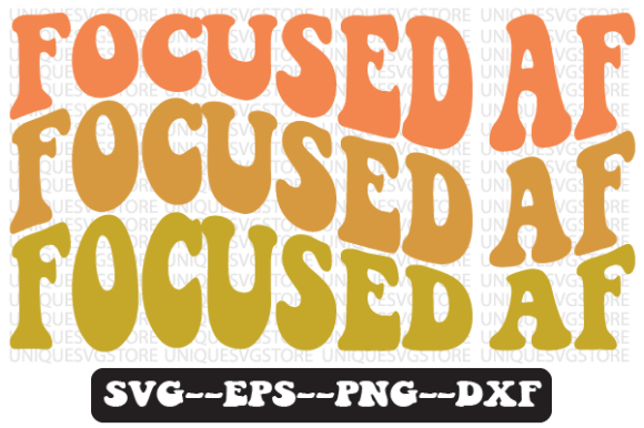 Focused AF Quote Retro SVG Design