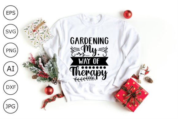 Gardening My Way of Therapy SVG: Graphics for Crafts