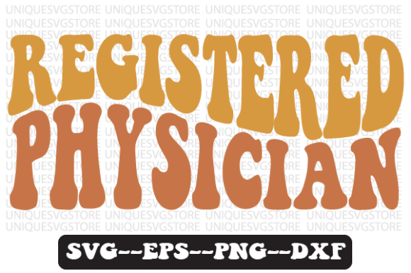 Registered Physician Retro SVG Design: Graphics for Crafts & Content