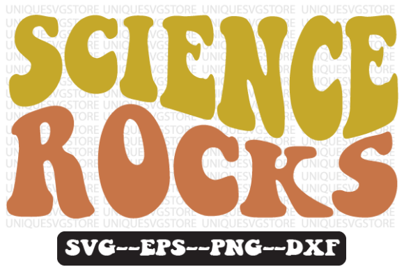 Science Rocks Quote Retro SVG Design