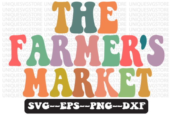 The Farmer’s Market Retro SVG Design: Graphics for Crafts